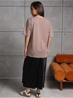 Футболка Базовая Шоколад женская - София фото 51