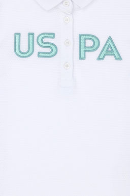 K_z _ocuk Beyaz Polo Yaka Ti__rt