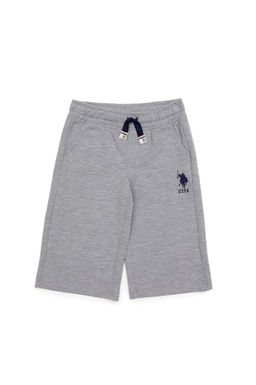 Шорты вязаные U. S. Polo Assn для мальчика серые меланжевые из хлопка - U.s. polo assn фото 7