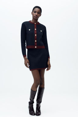KNIT JACKET WITH GOLD BUTTONS - Zara фото 11