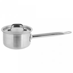 Ковш из нержавеющей стали "Professional" 1,3л, д11см, h8см, трехслойное термоаккумулирующее дно, подарочная коробка, "Appetite" (Китай) Подходит для индукционных плит