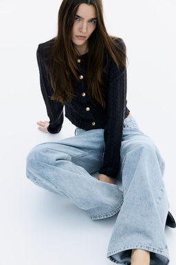 Cardigan en punto efecto trenzado - H&m фото 2