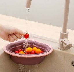 Угловой силиконовый дуршлаг на присоске - Home фото 6