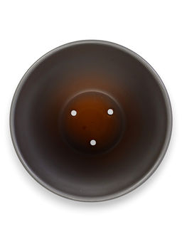 Горшок цветочный с поддоном 5 л, d122/h19,5 см серый керамика, "Туман" (М)