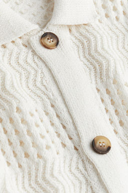 Cardigan en punto pointelle Regular Fit - H&m фото 2