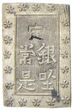 Монета 1 бу 1868-1869 года Япония