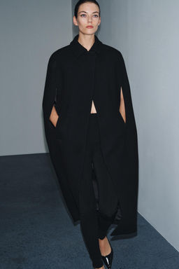 WOOL BLEND CAPE COAT ZW COLLECTION LIMITED EDITION - Zara фото 4