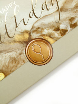 Цена за 3 шт. Конверт для денег с наклейкой, «С днём рождения!», тиснение, 17.5×9 см