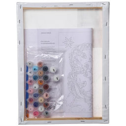 Картина по номерам с подрамником Анна и Эльза, 30?40 см, Холодное сердце