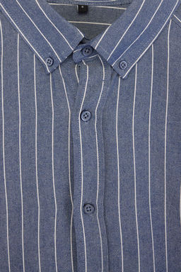 Lacivert Regular Erkek Gomlek TMNSS26GO00017 - Trendyolmilla фото 2