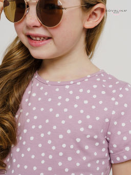 Платье Лето горох розовый - Sovalina фото 8