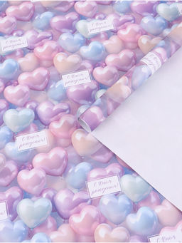 Цена за 10 шт. Бумага упаковочная «Шары», 70 × 100 см