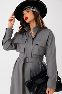 Платье AGATTI 5426W-P графит