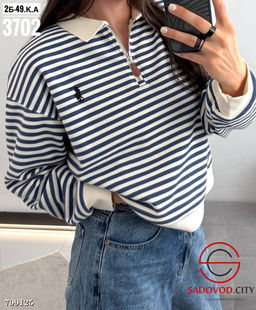 свитшот на замке (в полоску)