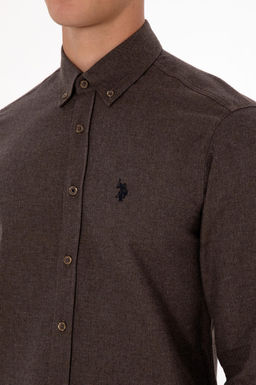 Erkek Kahverengi Uzun Kollu Basic G_mlek Sepette S_rpriz _ndirim - U.s. polo assn фото 7