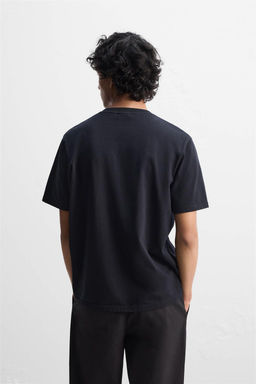 SLIM FIT MEDIUM WEIGHT T-SHIRT - Zara фото 12