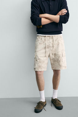 BERMUDA CARGO RELAXED FIT LAVADO / Estampado - Zara фото 5