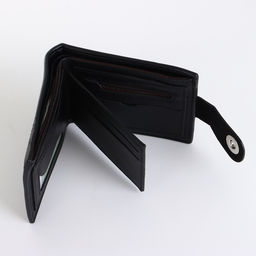 Портмоне мужское на магните, чёрное