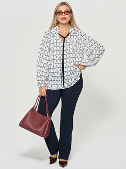 Блузка 0059-27п кремово-белый - Dora фото 65