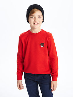 Bisiklet Yaka Uzun Kollu Erkek ?ocuk Triko Kazak - Waikiki фото 3