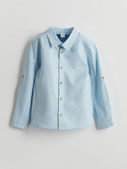 Uzun Kollu Basic Erkek ?ocuk G?mlek