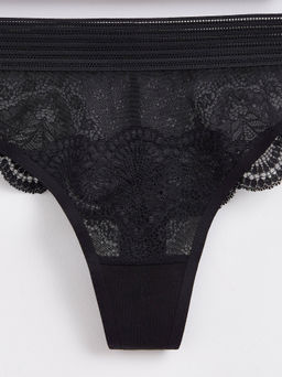 CONTE Трусы бразилиана BLACK SECRET LBR 1302 black - Conte elegant фото 3