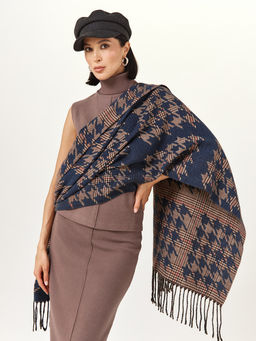 в составе ШЕРСТЬ  и КАШЕМИР Большой, мягкий, теплый  двусторонний палантин - Tantino фото 7