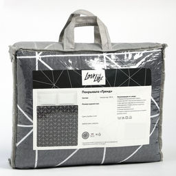 Покрывало LoveLife 2 сп Тренд 180*2105см, микрофайбер, 100% п/э  фото 4