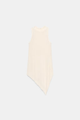 TOP EFECTO DOBLE FLUIDO / Blanco roto - Zara фото 3