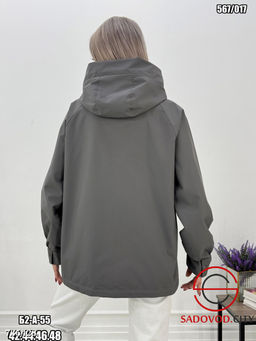 Женская весенняя ветровка с капюшоном