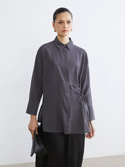 Ba?lama Detayl? Kad?n G?mlek Tunik