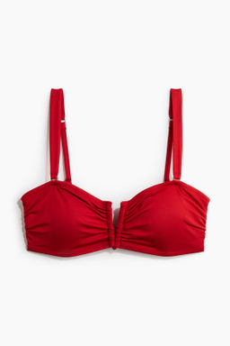 Top de bikini bandeau con relleno