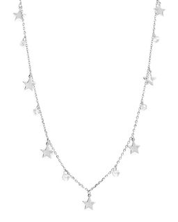 Колье из серебра куб.циркон., ТФК-64