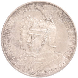 Монета 2 марки 1901 года Германия (Пруссия) 200 лет Пруссии