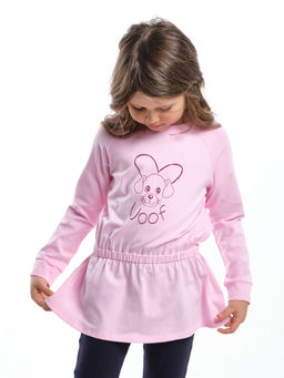 Футболка для девочки UD 3814 розовый - Mini maxi фото 2