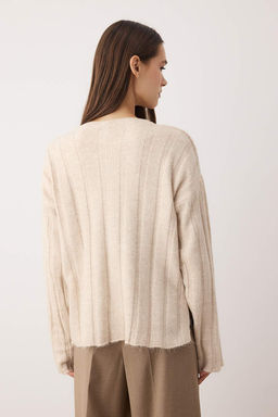 Antrasit Yumusak Dokulu Genis Kal?p Triko Kazak TWOAW26KZ00177 - Trendyolmilla фото 12