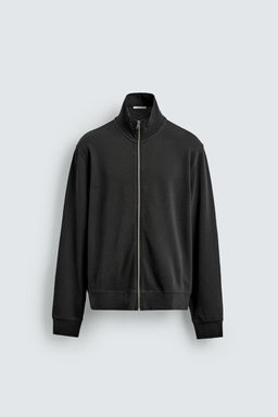 SUDADERA REGULAR FIT CREMALLERA / Gris antracita - Zara фото 8