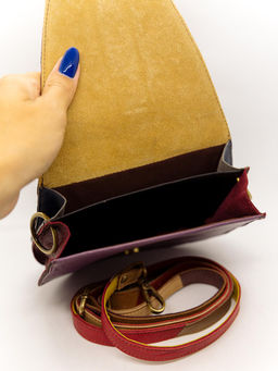 Сумка натуральная кожа через плечо №1121/80 - Ганг фото 2