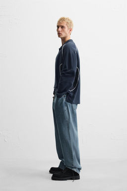 CONTRAST PIQUE POLO SHIRT - Zara фото 4