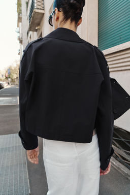 TRENCH CRUZADA CORTA / Marino - Zara фото 5