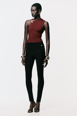 OTTOMAN LEGGINGS WITH BUTTONS - Zara фото 15