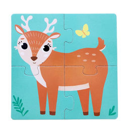 Пазлы 4 в 1 Кто живёт в лесу? - Puzzle time фото 3