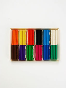 Цена за 2 шт. УМ И ХРУМ Пластилин 12 цветов, 180 г