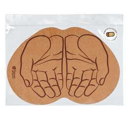 Коврик пробковый 43*30 см "Ладони" для бани и сауны