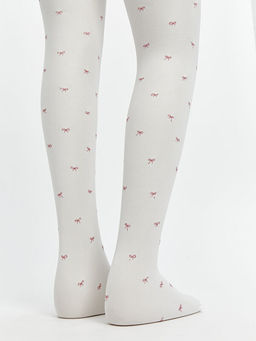 Fiyonk Bask?l? K?z ?ocuk ?nce K?lotlu ?orap 2li