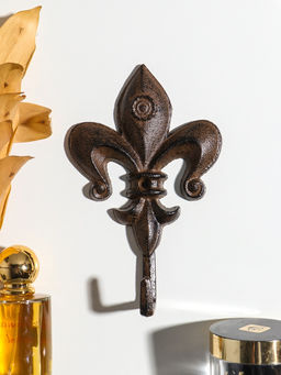 Крючок декоративный чугун "Геральдическая лилия" 17,5х11х4,2 см