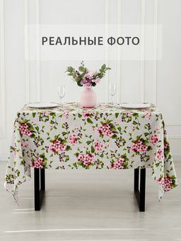 Вишневый сад - скатерть под лён 220х150 см - Гобеленглавснаб фото 3