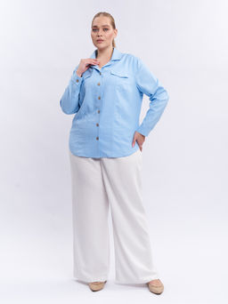 Рубашка льняная BL59152BLU13 - Артесса фото 8