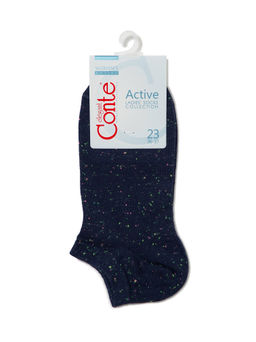 Цена за 2 пары. Носки Короткие CONTE ACTIVE т.синий - Conte elegant фото 4
