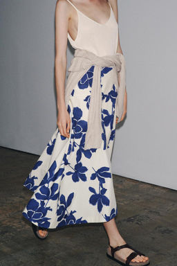ZW COLLECTION FLORAL MIDI SKIRT - Zara фото 2